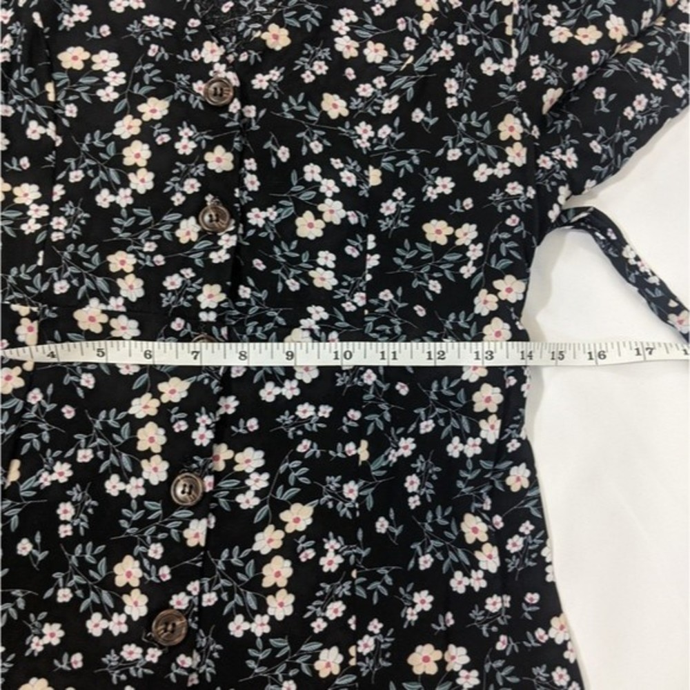 Umgee Flutter Sleeve Button Front Ruffle Hi-Lo Hem - image 8